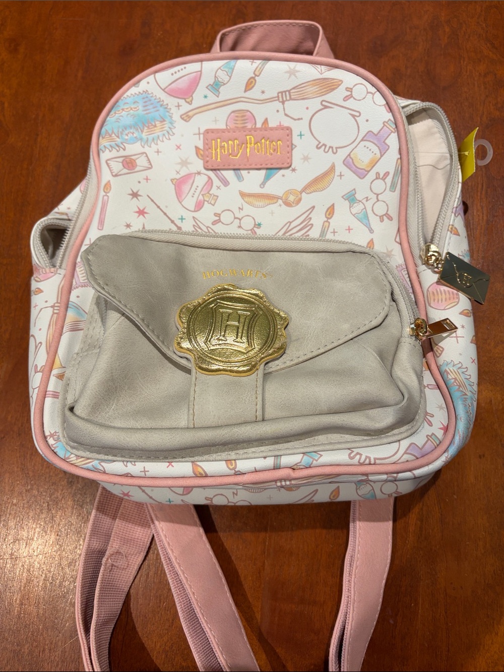 Harry Potter Pink & Cream Mini Backpack